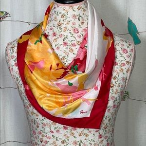 Vintage Vera Nuemann Floral Scarf